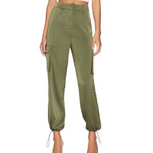 superdown Seleste Drawstring Jogger Pant in Sage